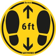 TARIFOLD Anti-Slip Safety Floor Marking Stickers, Round, 13-3/4", PK10 197856